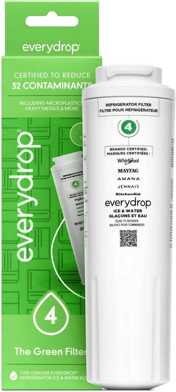 everydrop® by Whirlpool Ice and Water Refrigerator Filter 4, EDR4RXD1, Single-Pack