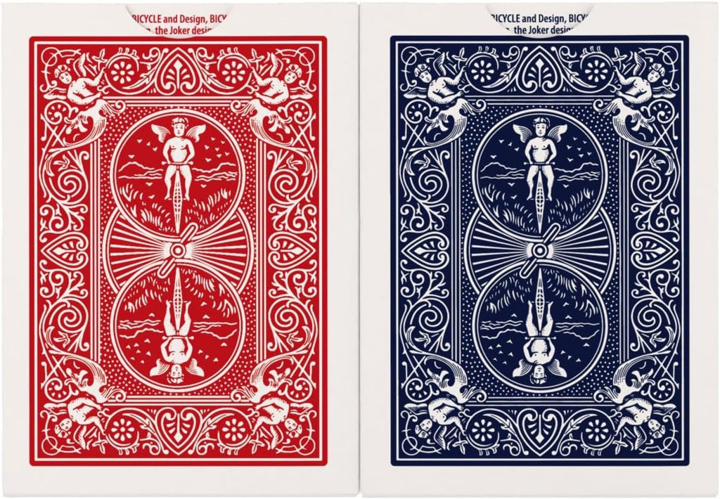 Bicycle Rider Back Playing Cards, Standard Poker Size Deck of Cards, Red & Blue (2 Pack), Classic Cards for Poker, Blackjack, Family Game Night & Card Games, Fun for All Ages