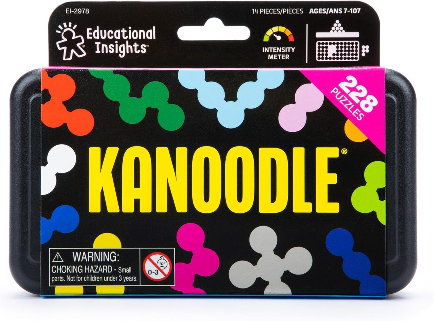 Educational Insights Kanoodle - 3D Brain Teaser Puzzles for Kids, Spatial Puzzle Games for Adults, Teens and Kids, Problem Solving Toys and Logic Puzzles, Single Player Games