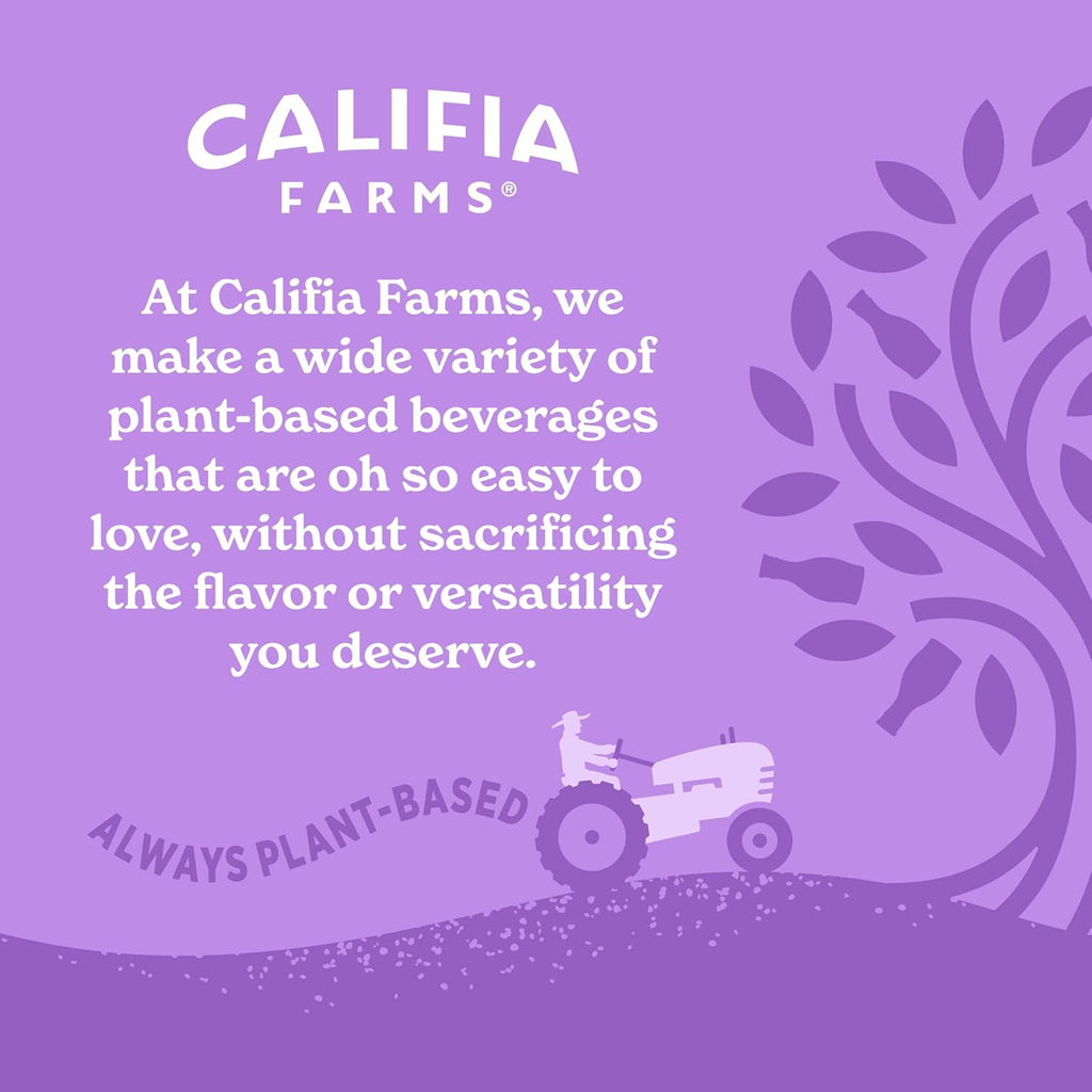 Califia Farms - Oat Barista Blend Oat Milk, 32 Oz (Pack of 6), Shelf Stable, Dairy Free, Plant Based, Vegan, Gluten Free, Non GMO, High Calcium, Milk Frother, Creamer, Oatmilk