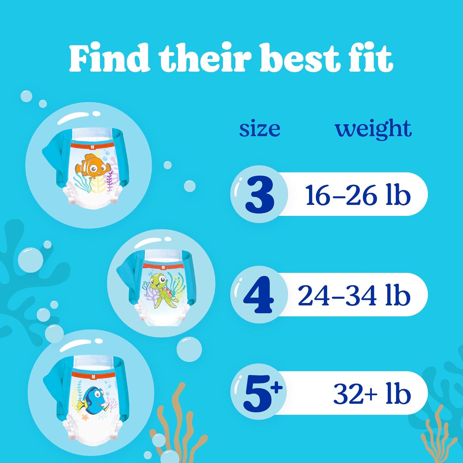 Huggies Little Swimmers Disposable Swim Diapers, Size 5-6 (32+ lbs), 17 Ct