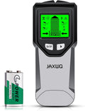 Stud Finder Wall Scanner - 5 in 1 Stud Finder Tool w/Smart Chip and HD LCD Display, Stud Detector Beam Finders for the Center and Edge of Wood AC Wire Metal Studs Joist Pipe (‎Silver Plate)