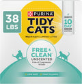 Purina Tidy Cats Free and Clean Unscented Cat Litter - 38 lb. Box