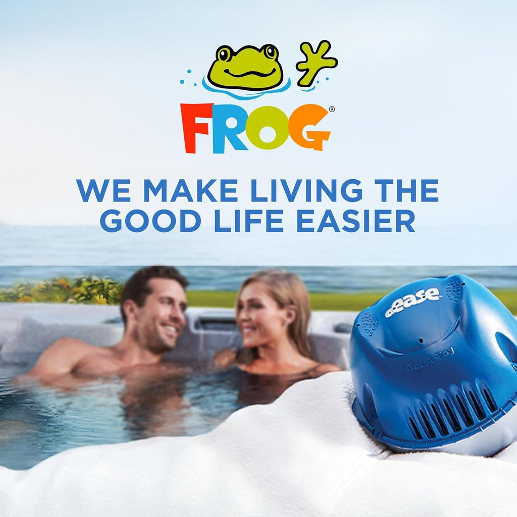 FROG @Ease Floating System for Hot Tubs - Quick & Easy Self-Regulating Hot Tub Sanitizer - Hot Tub Maintenance System with Sanitizing Minerals & SmartChlor Technology