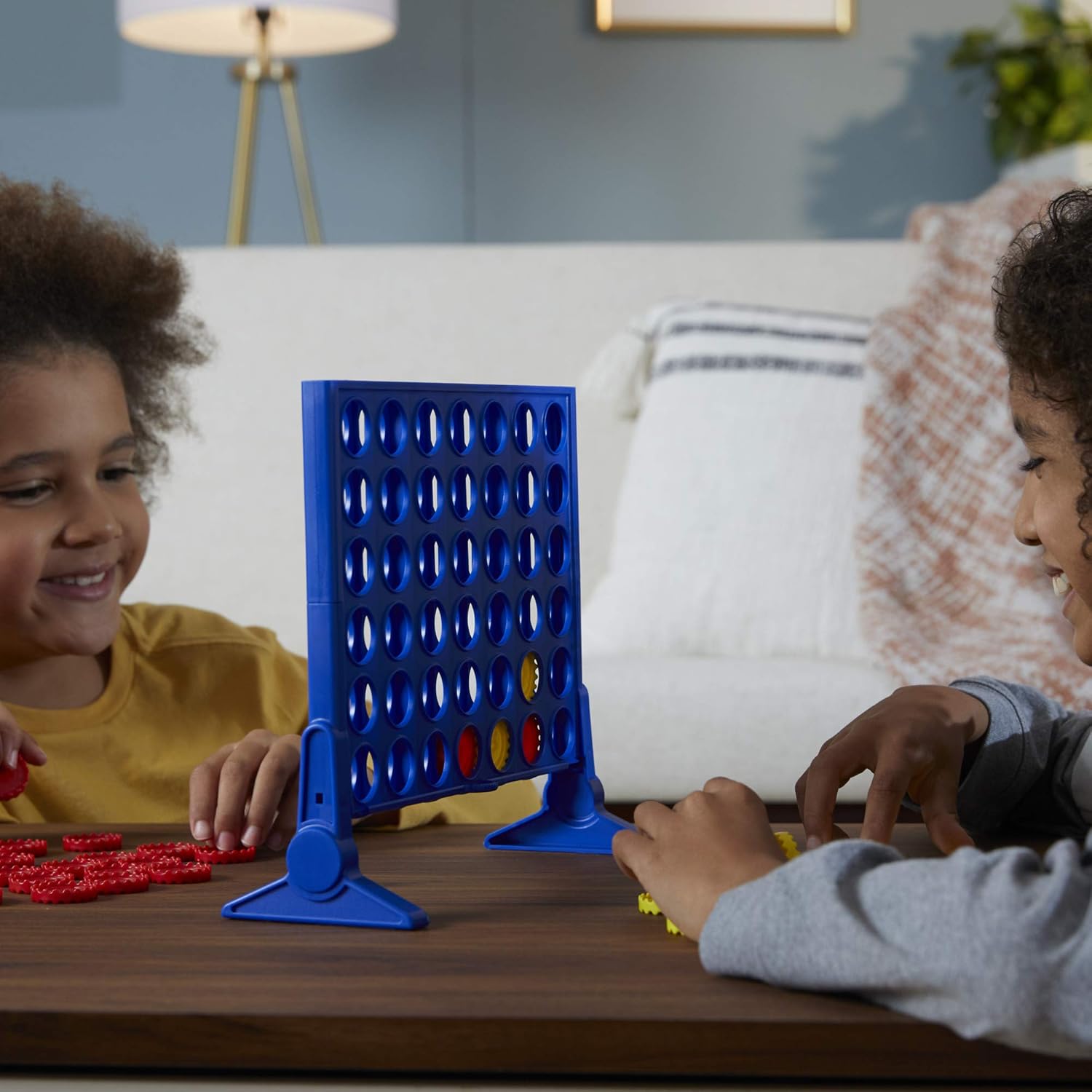 Hasbro Gaming Connect 4 Classic Grid, 4 in a Row Game, Strategy Board Games for Kids, 2 Players for Family and Kids, Easter Gifts for Boys and Girls, Ages 6+