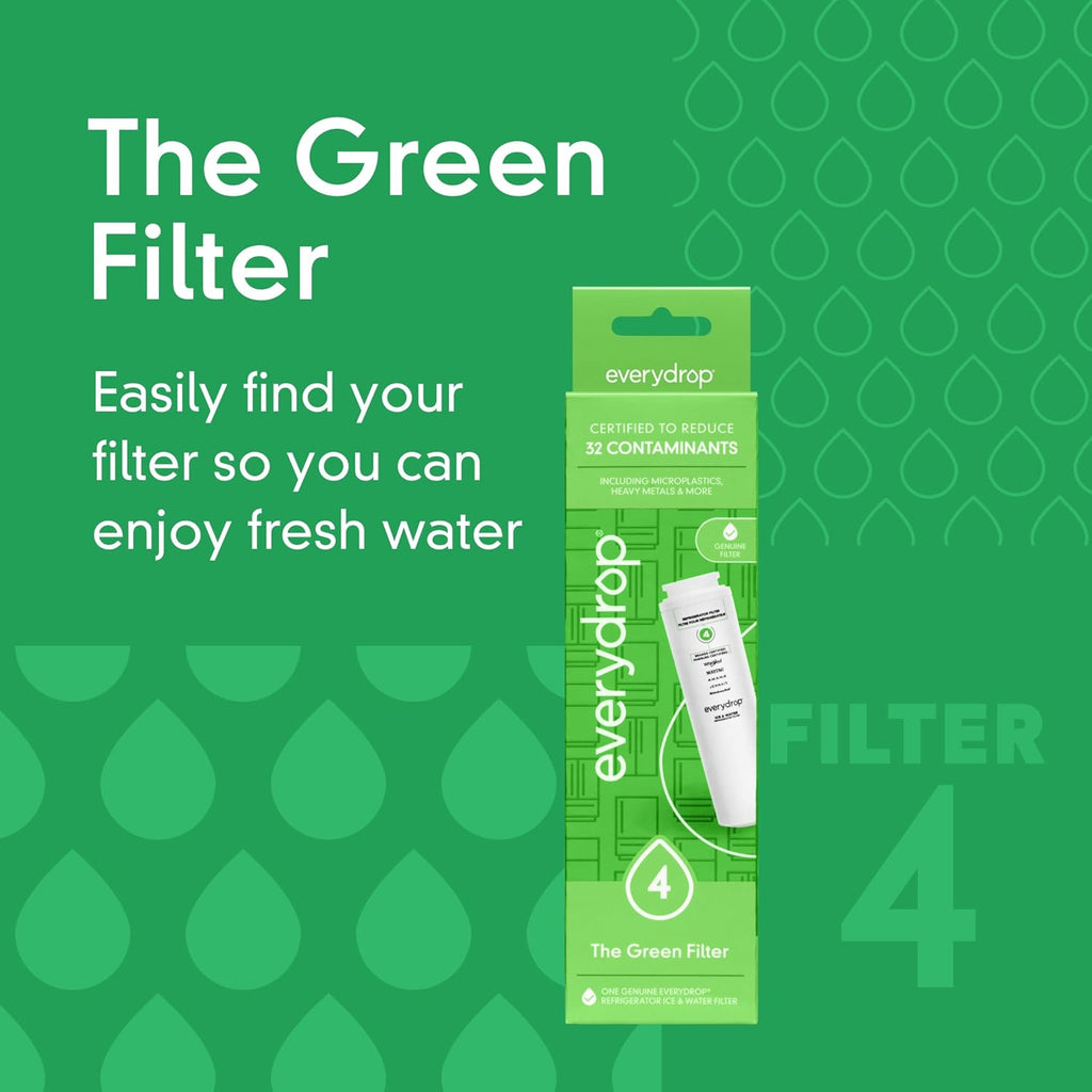 everydrop® by Whirlpool Ice and Water Refrigerator Filter 4, EDR4RXD1, Single-Pack