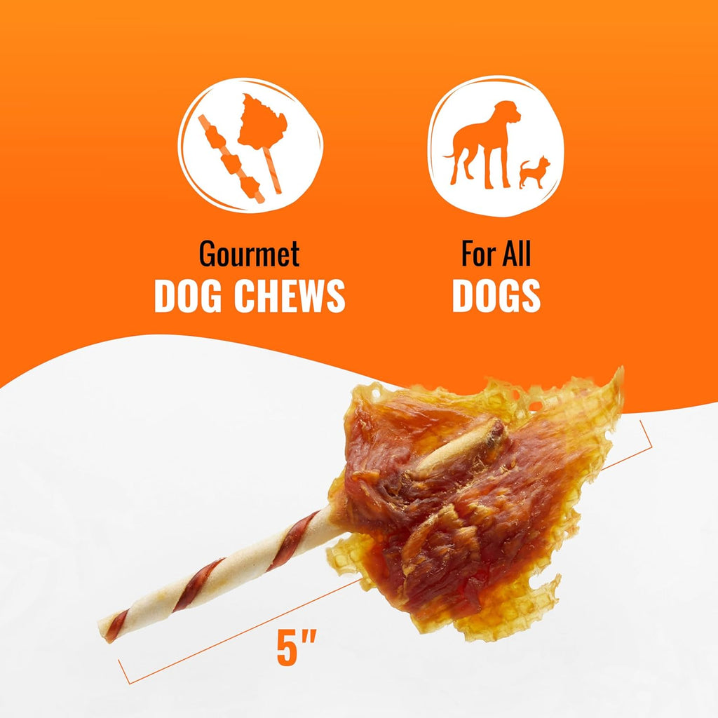 Good ‘n’ Fun Triple Flavor Wings Chews for All Dogs, 12 Ounces, Treat Your Dog to Long-Lasting Chews Made from Chicken, Pork Hide and Beef Hide
