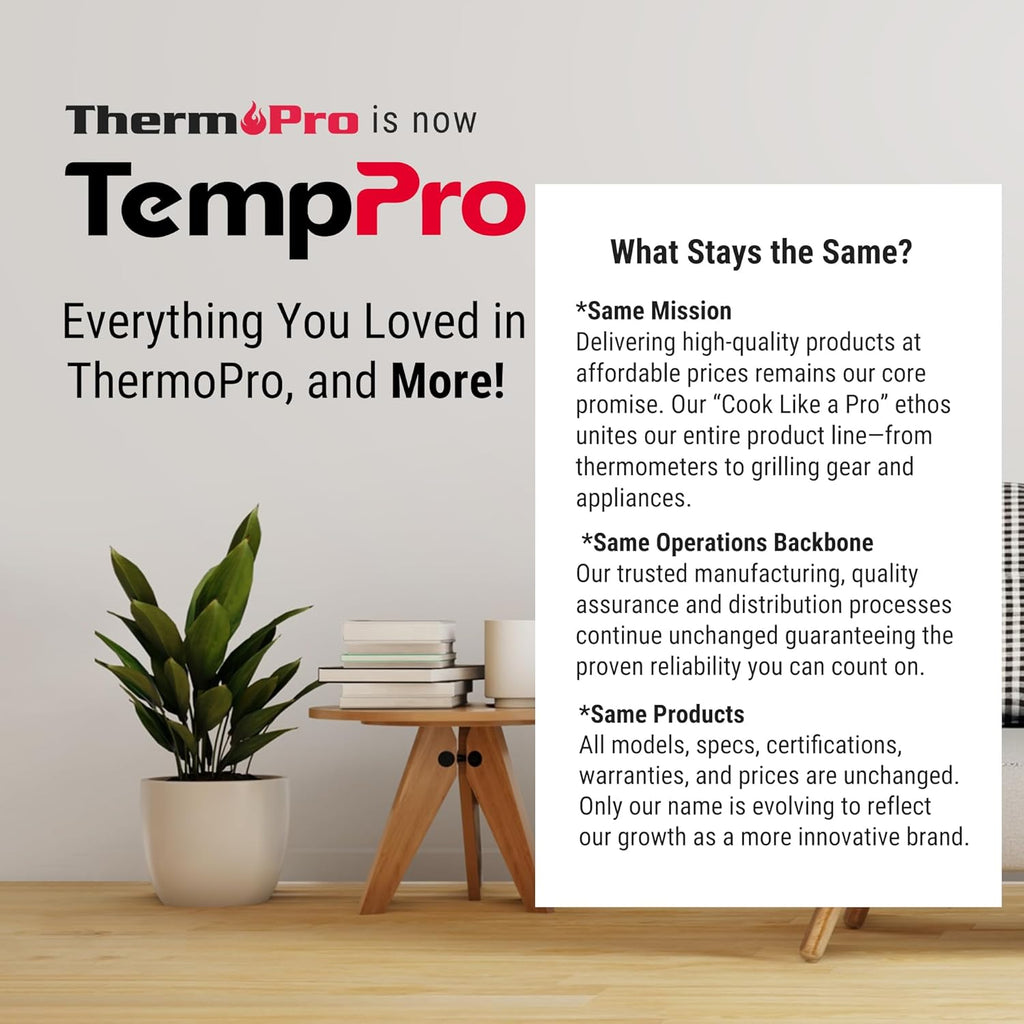 TempPro TP50 Digital Hygrometer Indoor Thermometer Room Thermometer and Humidity Gauge with Temperature Humidity Monitor(Previously ThermoPro)