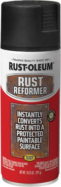 Rust-Oleum 248658 Stops Rust Reformer Spray Paint, 10.25 oz, Matte Black