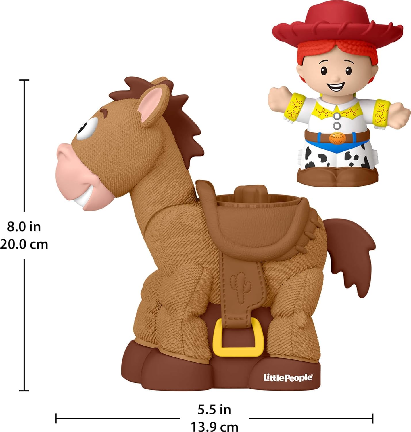 Fisher-Price Little People Toddler Toys Disney Pixar Toy Story Bobbin’ Bullseye Horse & Jessie Figures for Pretend Play Kids Ages 18+ Months
