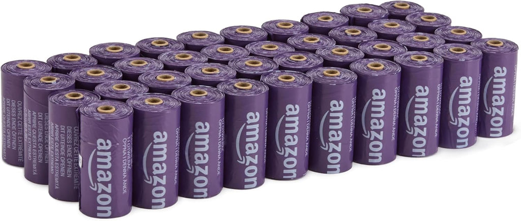 Amazon Basics Premium Lavender Scented Standard Dog Waste Bags, 300 Count (15 Pack of 20)