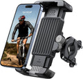 Lamicall Bike Motorcycle Phone Mount - [1s Quick Lock] Bike Cell Phone Holder Clip, Bicycle Scooter Handlebar Clamp, for iPhone Air, 17 16 15 Pro Max, Galaxy S25 S24 Ultra, 6-7.2" Phones