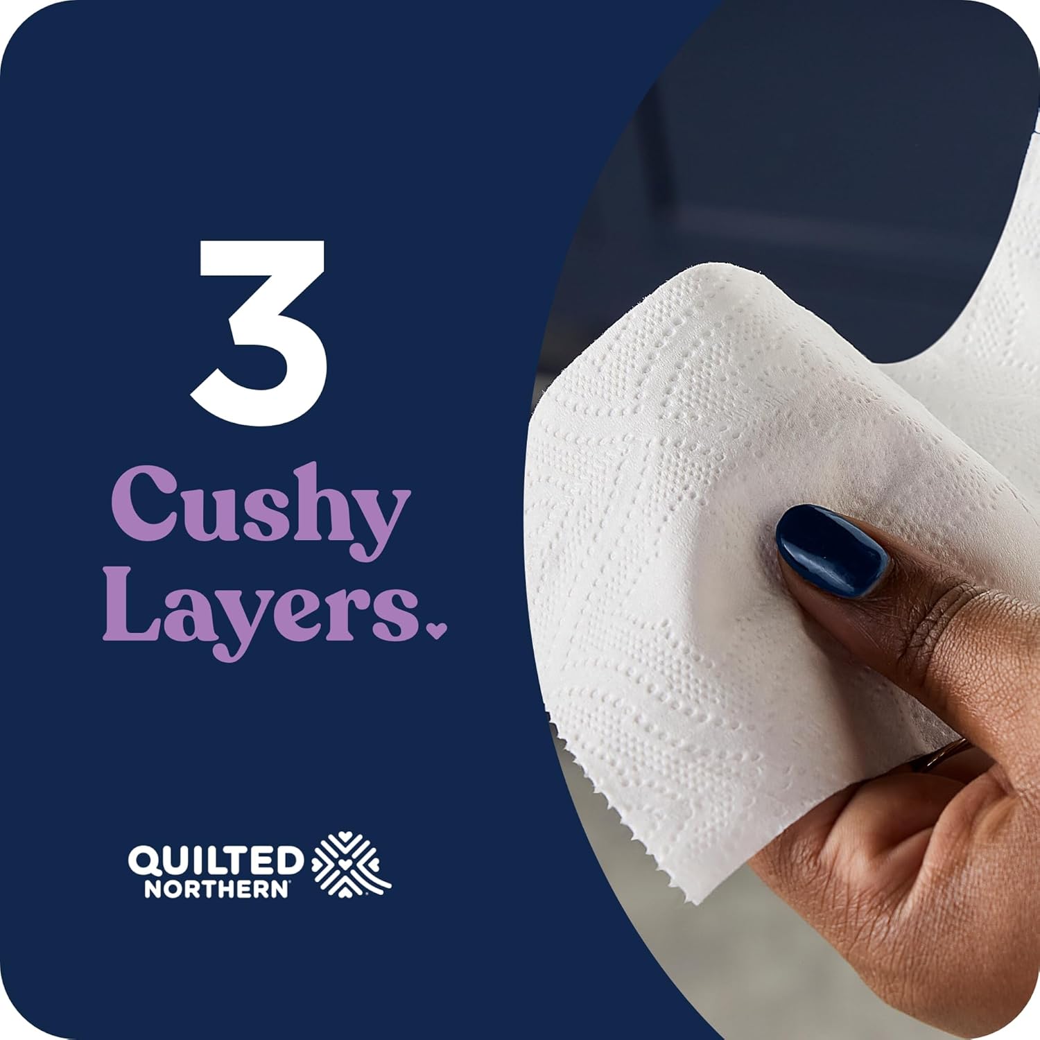Quilted Northern Ultra Plush Toilet Paper, 6 Mega Rolls = 24 Regular Rolls, 3X Thicker*, 3 Ply Soft Toilet Tissue | 3X Thicker*, Ultra Soft