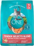 Purina ONE Natural Dry Cat Food, Tender Selects Blend With Real Salmon - 7 lb. Bag
