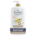 Ivory Body Wash, Deeply Moisturizing, 24hr Nourishing Hydration, Soothes Itchy Dry Skin, Made with Shea Butter Blend, Free of Dyes Heavy Perfumes Parabens & Phthalates, Vanilla Scent, 27 oz