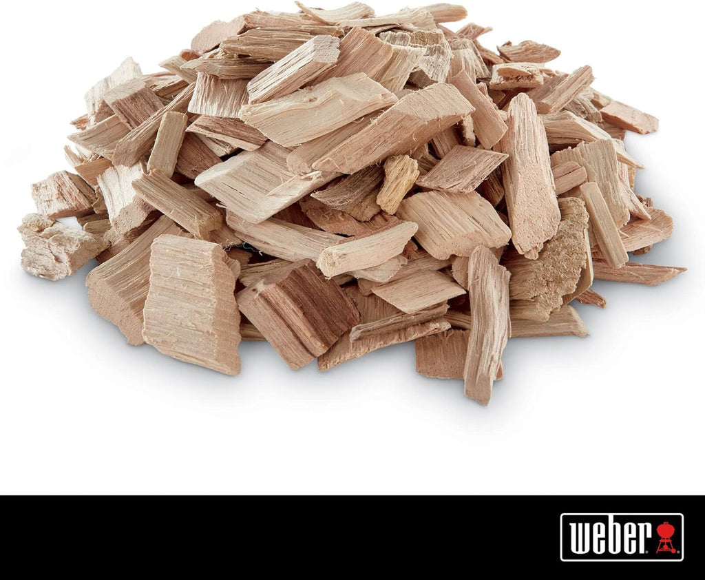 Weber Apple Wood Chips, 2 lb – Premium BBQ Smoking & Grilling Chips for Subtle, Sweet Apple Flavor – Ideal for Beef, Lamb, Poultry, Pork & Fish