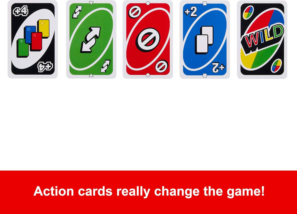 Mattel Games UNO Card Game in Travel & Storage Tin for Kid, Adult & Family Nights & Parties, Color Blind Accessible & Customizable Deck