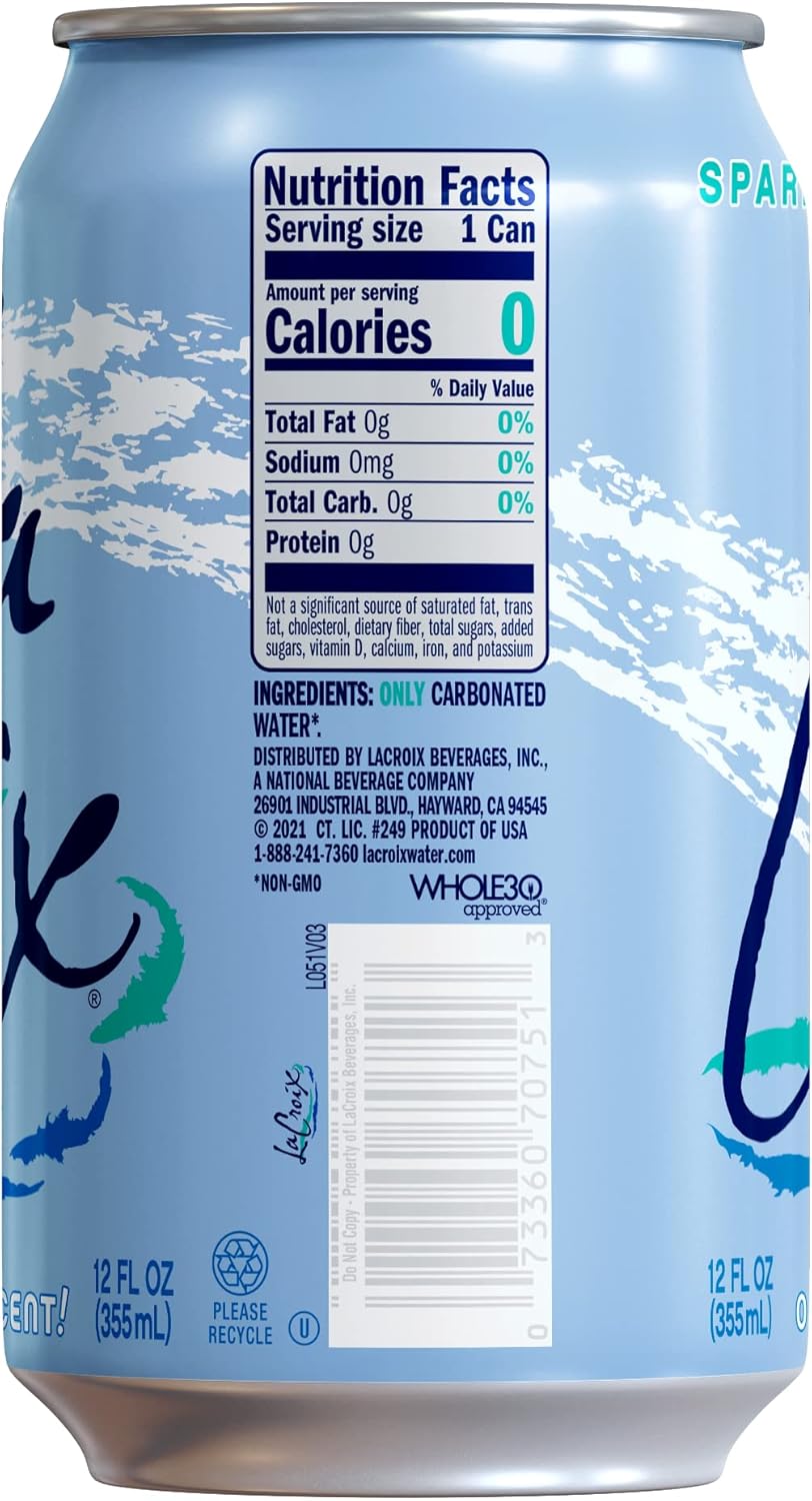 La Croix Sparkling Water, Pure, 12 Fl Oz (pack of 12)