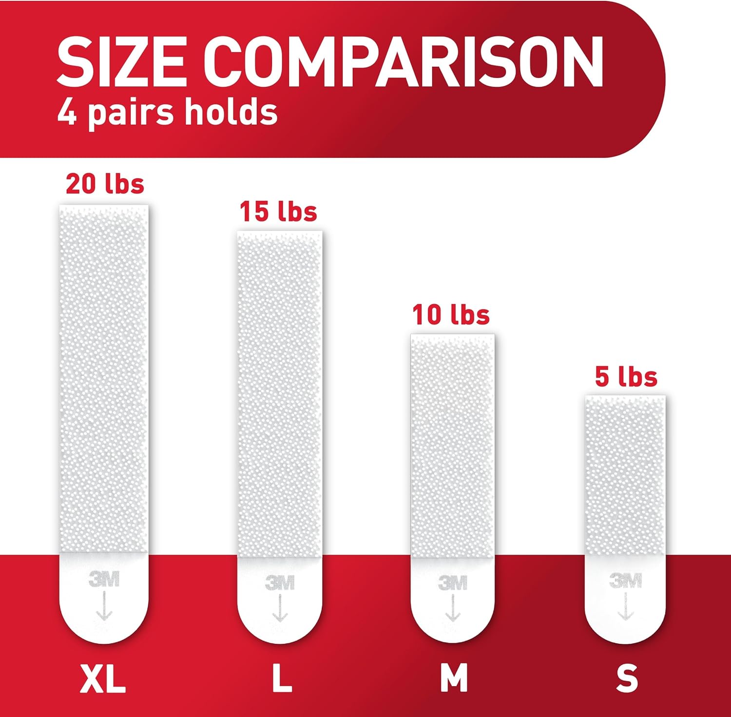 Command 20 lb XL 16 Pairs Heavyweight Picture Hanging Strips (32 Strips), Damage-Free Hangers for Picture Frames, No Tools Required, Ideal for Home Room Wall Decor, White Adhesive