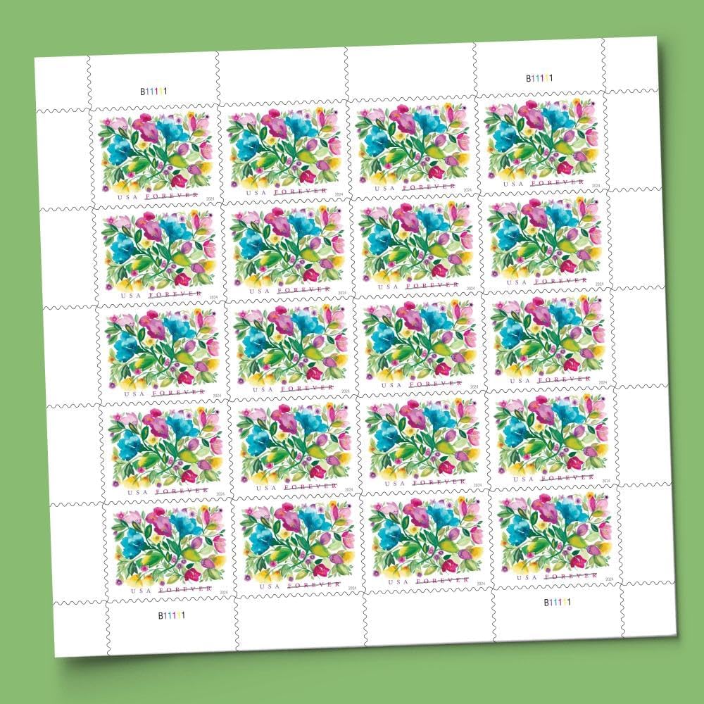 United States Postal Service Celebration Blooms (Sheet of 20) Forever Postage Stamps Scott #5849