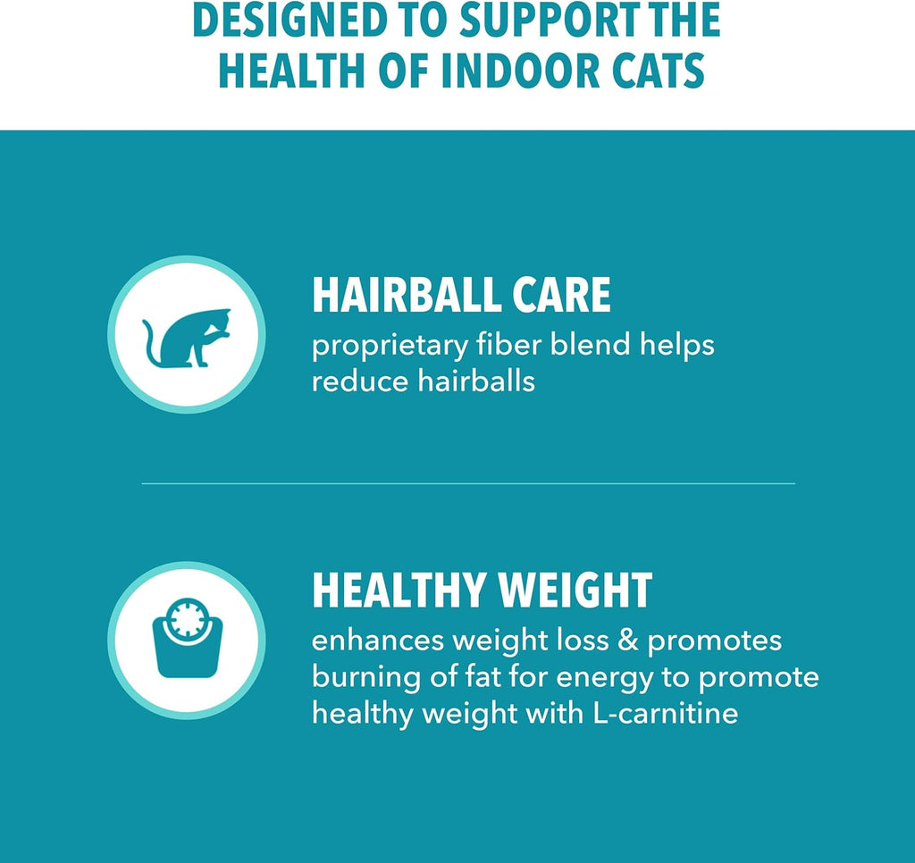 IAMS Proactive Health Dry Cat Food, Indoor Weight and Hairball Care Cat Food Dry Recipe, with Real Chicken in Every Bite, 22 lb. Bag
