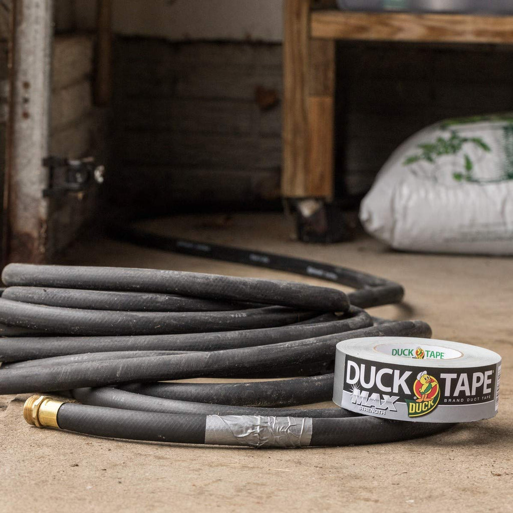 Duck Brand Max Strength Duct Tape - 1 Roll - Heavy Duty Hold - 1.88 Inch x 45 Yards - Silver (240201)