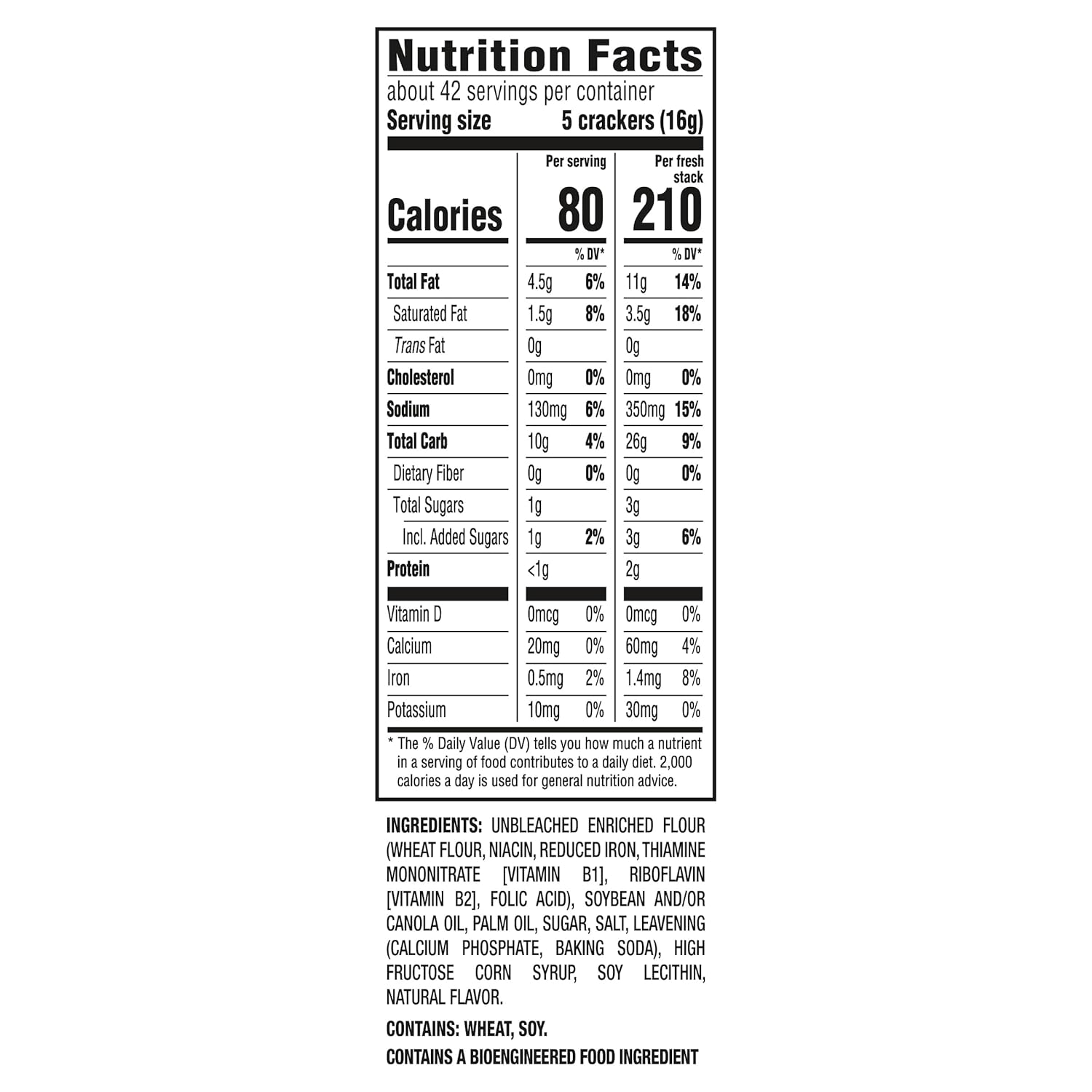 RITZ Fresh Stacks Original Crackers, Party Size, Travel Snacks, 23.7 oz (16 Multi Snack Packs)