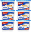 Vacplus Moisture Absorbers 6 Pack, Portable Humidity Absorber Boxes for Your Bathroom, Closet & Car, Dehumidifier with Fragrance Free, 10.5 Oz
