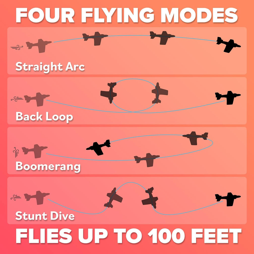 Foam Airplanes - Easter Basket Stuffers for Kids All Ages 4 5 6 7 8 9 10 Year Old - Best Toy Gift - Boy Toys Basket Stuffer Gifts - Fun Easter Gifts for Boys & Girls Party Favors - Air Plane Gift Idea