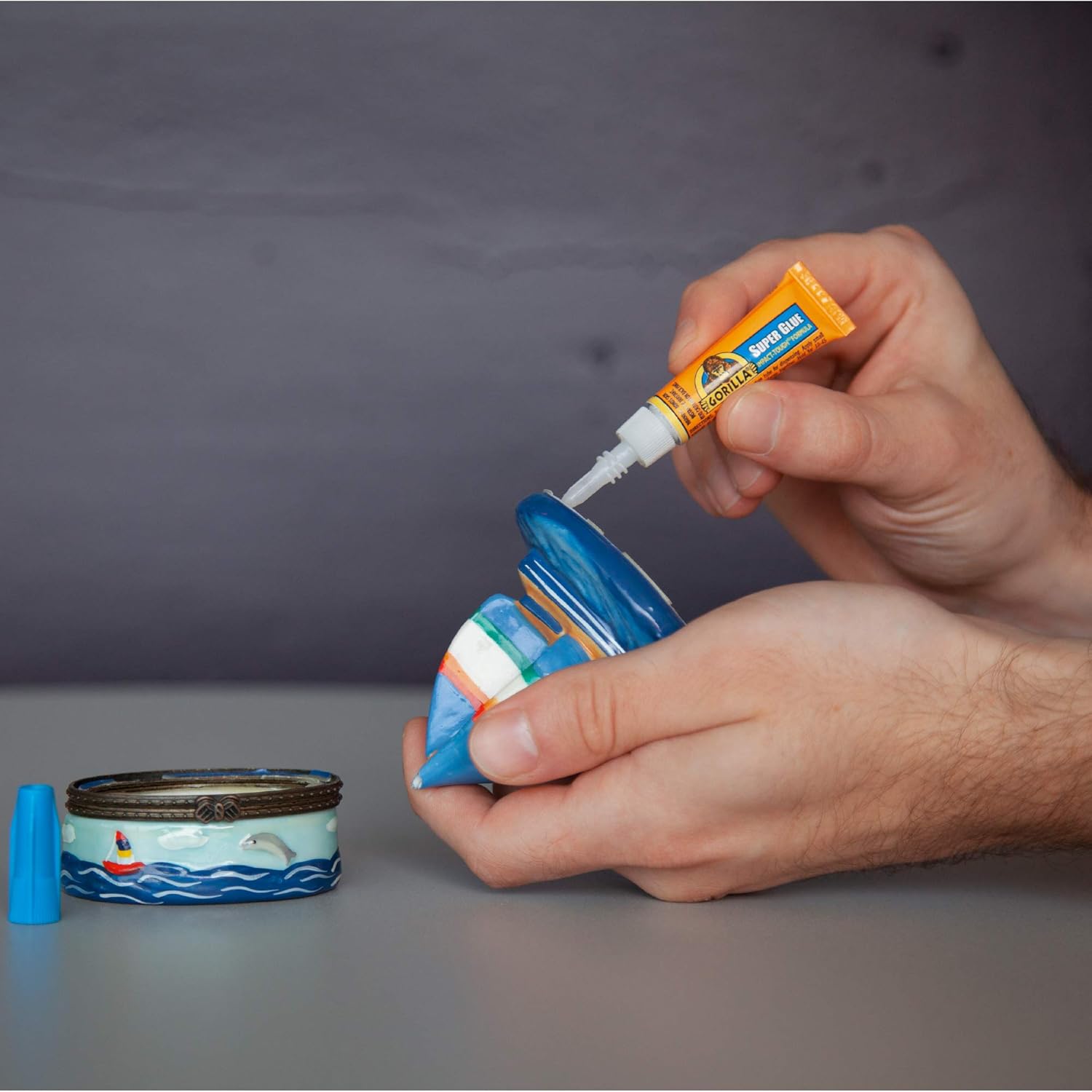 Gorilla Super Glue, Fast‑Setting, Impact‑Tough All‑Purpose Adhesive with Anti-Clog Cap, 4 -3 g Tubes, (Pack of 1) - Clear