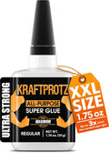 Super Glue XXL Value Size (1.76oz) All Purpose Liquid Adhesive for Plastic – Bonds Wood, Metal, Rubber, Ceramic & Leather – Industrial Strength Bonding