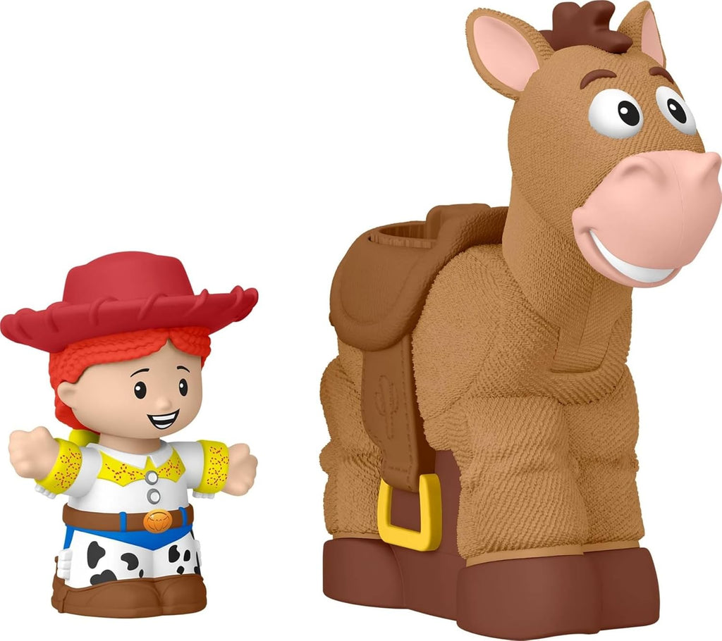 Fisher-Price Little People Toddler Toys Disney Pixar Toy Story Bobbin’ Bullseye Horse & Jessie Figures for Pretend Play Kids Ages 18+ Months