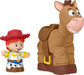 Fisher-Price Little People Toddler Toys Disney Pixar Toy Story Bobbin’ Bullseye Horse & Jessie Figures for Pretend Play Kids Ages 18+ Months