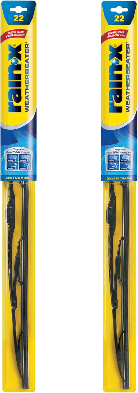 Rain-X 820149 WeatherBeater Wiper Blades, 22" Windshield Wipers (Pack of 2), Automotive Replacement Windshield Wiper Blades That Meet Or Exceed OEM...