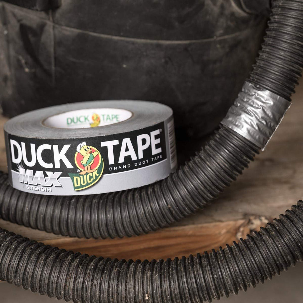 Duck Brand Max Strength Duct Tape - 1 Roll - Heavy Duty Hold - 1.88 Inch x 45 Yards - Silver (240201)