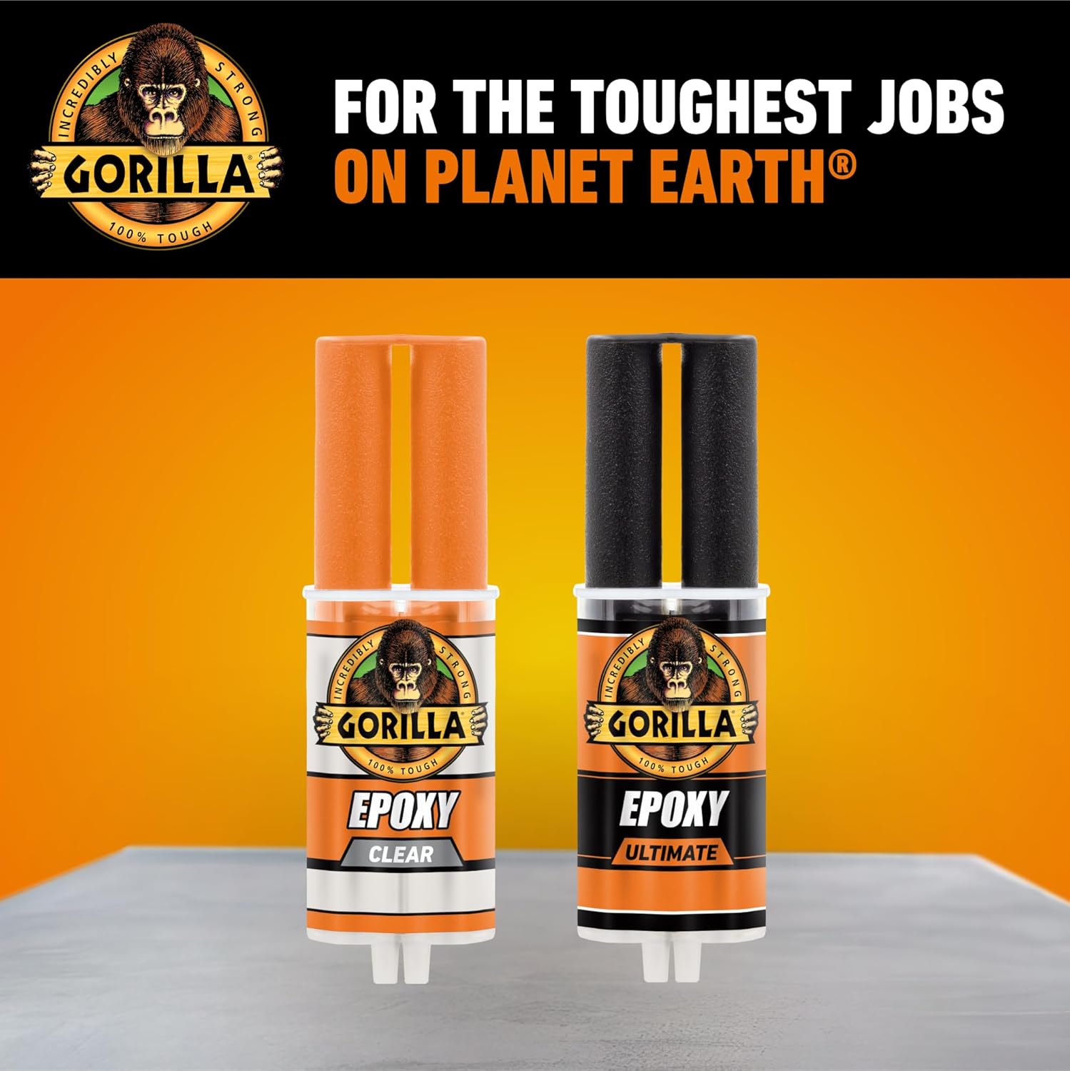 Gorilla 2 Part Epoxy, Clear Epoxy, 0.85 Ounce Syringe (Pack of 1) - 5 Minute Set, Incredibly Strong Bonding