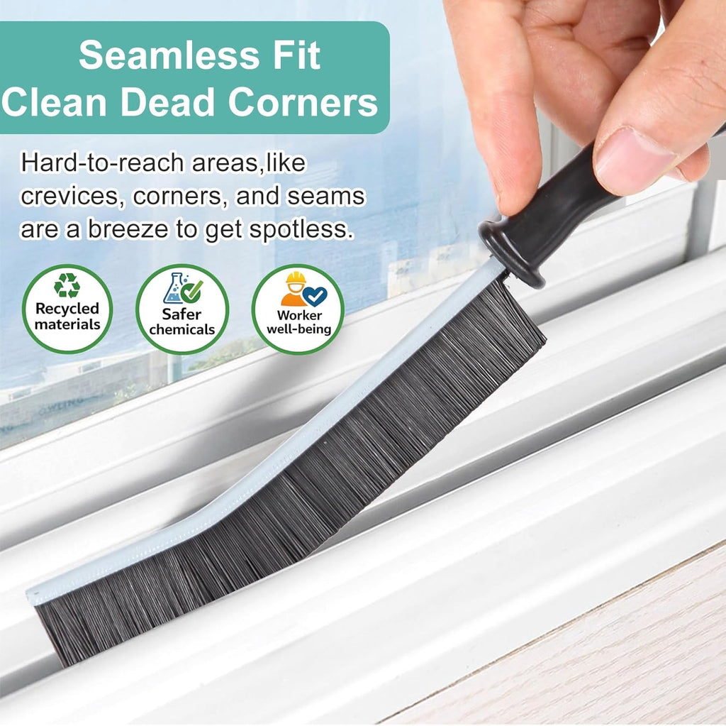 Crevice Cleaning Brush，Hard-Bristled Grout Brush，2026 New Multifunctional Gap Cleaning Brush Tool，Dead Corners Brushes for Bathroom Kitchen Tiles Window Door Slots，3pcs