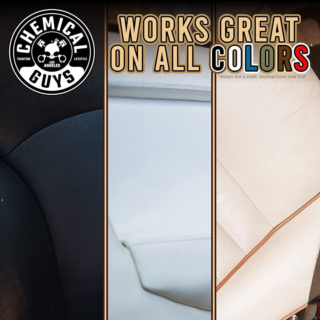 Chemical Guys Leather Cleaner and Conditioner Kit - Car Cleaner and Conditioner, Safely Cleans & Conditions Leather Car Interiors, Furniture, Shoes, Boots, Bags, Apparel & More, 2 Bottles (16 oz Each)