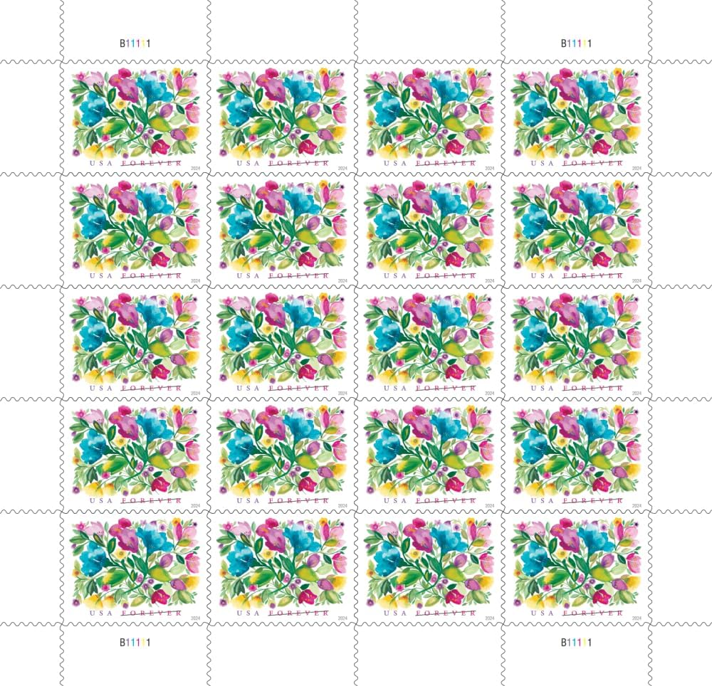 United States Postal Service Celebration Blooms (Sheet of 20) Forever Postage Stamps Scott #5849