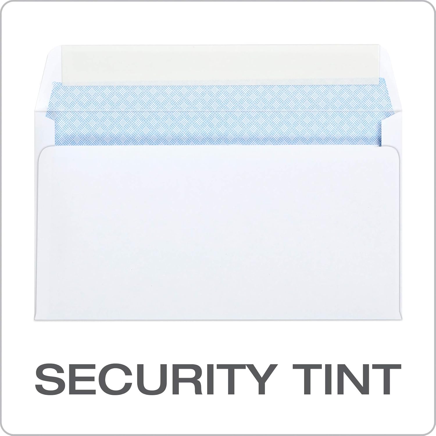 Quality Park #6 3/4 Self-Seal Security Envelopes, Security Tint and Pattern, Redi-Strip Closure, 24-lb White Wove, 3-5/8 x 6-1/2, 100/Box (QUA10417)