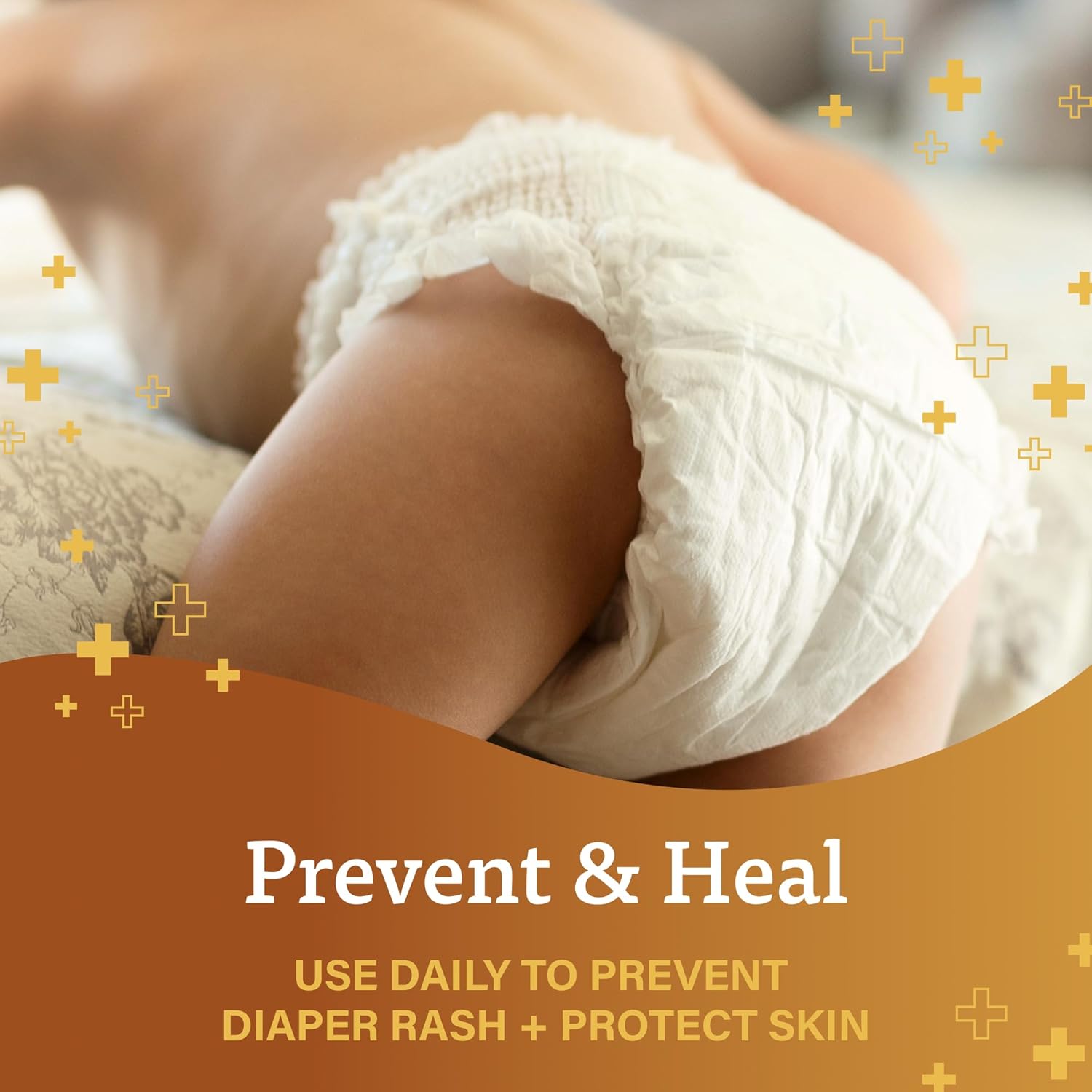 A+D Original Diaper Rash Ointment Prevents & Treats Diaper Rash, Moisturizing Skin Protectant with Vitamins A & D, Healing Skin Ointment for Dry and Cracked Skin 16 oz