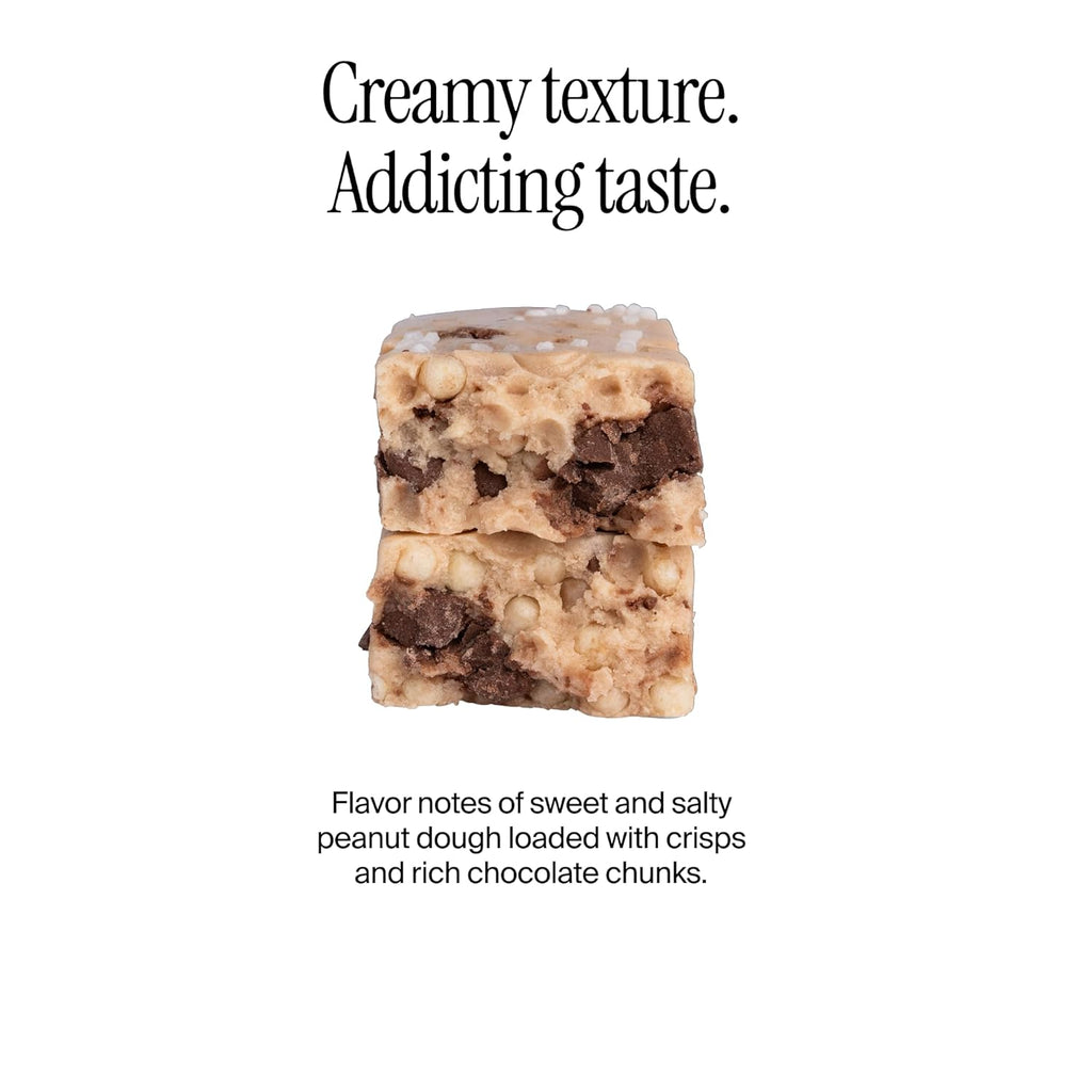 David High Protein Bars - 0g of Sugar, Low Carb, Gluten Free - 28g of Protein, 150 Calories - On-The-Go Snack - Peanut Butter Chocolate Chunk Flavor, Pack of 12