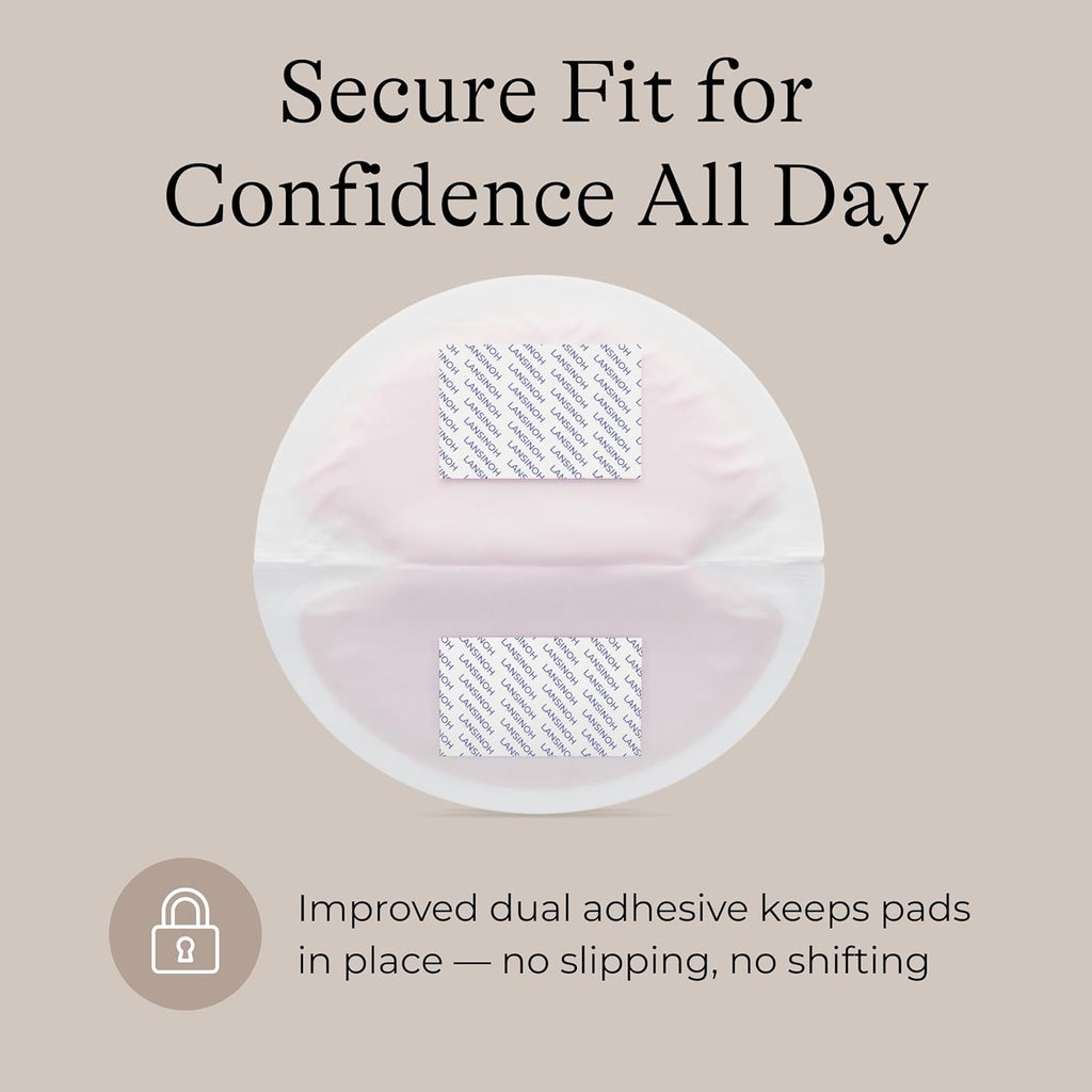 Lansinoh Stay Dry Disposable Nursing Pads, Soft and Super Absorbent Breast Pads, Breastfeeding Essentials for Moms, 100 Count