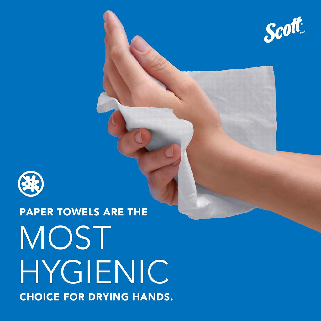 Scott® Professional Universal Multifold Paper Towels, Bulk (01840), Absorbency Pockets, 9.2" x 9.4" sheets, Standard Tier, Compressed, White (250 Sheets/Pack, 16 Packs/Case, 4,000 Sheets/Case)