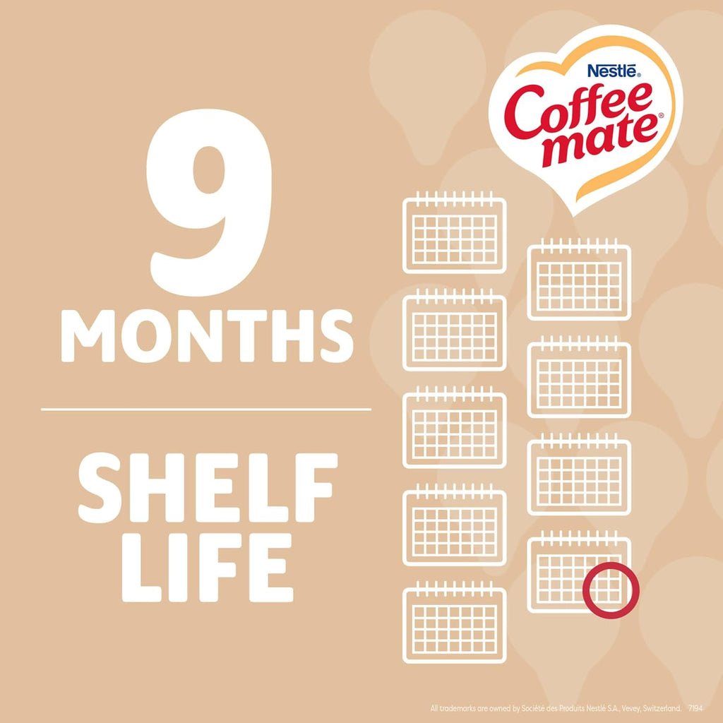 Nestle Coffee mate Coffee Creamer, Original, Liquid Creamer Singles, Non Dairy, No Refrigeration, 0.375 fl oz Tubs (Pack of 180)