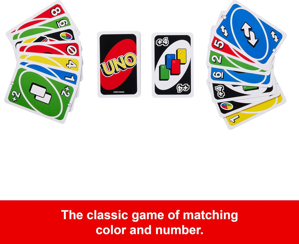 Mattel Games UNO Card Game in Travel & Storage Tin for Kid, Adult & Family Nights & Parties, Color Blind Accessible & Customizable Deck