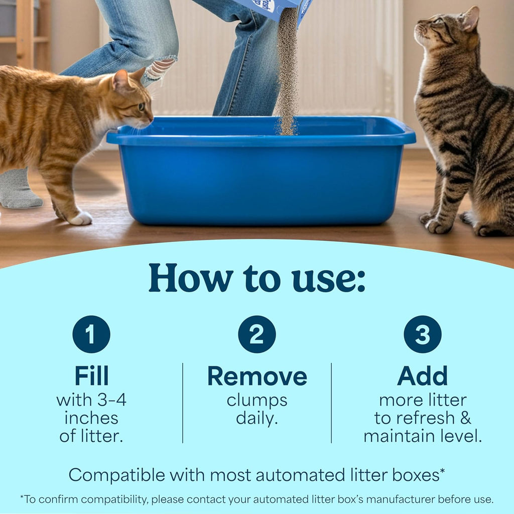 Fresh Step Clumping Cat Litter, Multi-Cat, Long Lasting Odor Control Kitty Litter with Activated Charcoal, Low Dust Formula, 14 lb