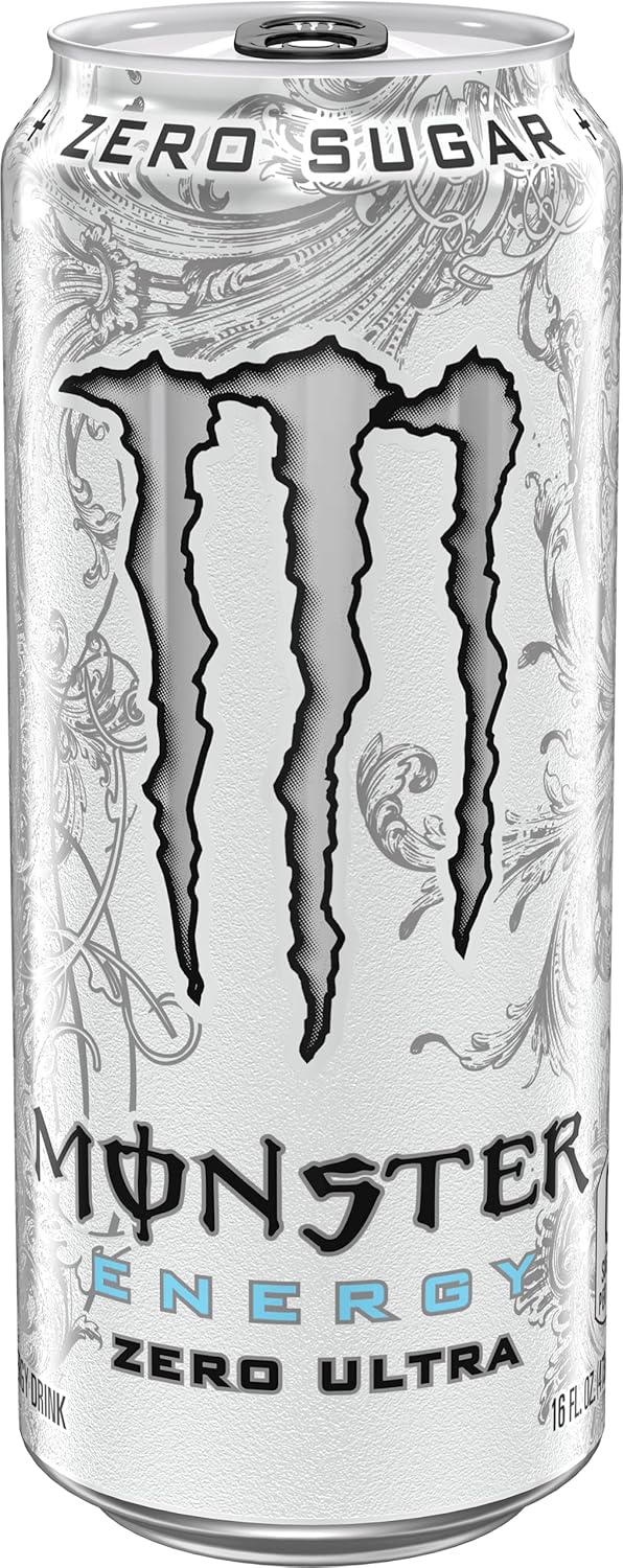 Monster Energy Zero Ultra, Sugar Free Energy Drink, 16 Ounce | Pack of 15