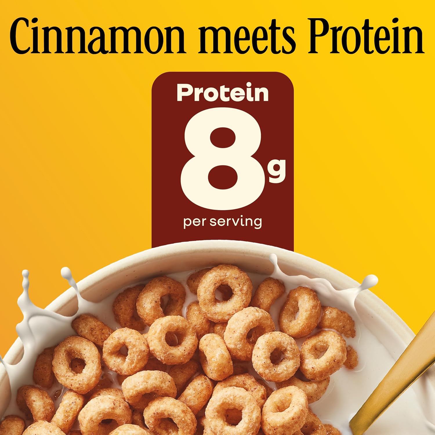Cheerios Protein Cereal, Cinnamon, 8g Protein, Family Size, 15 oz