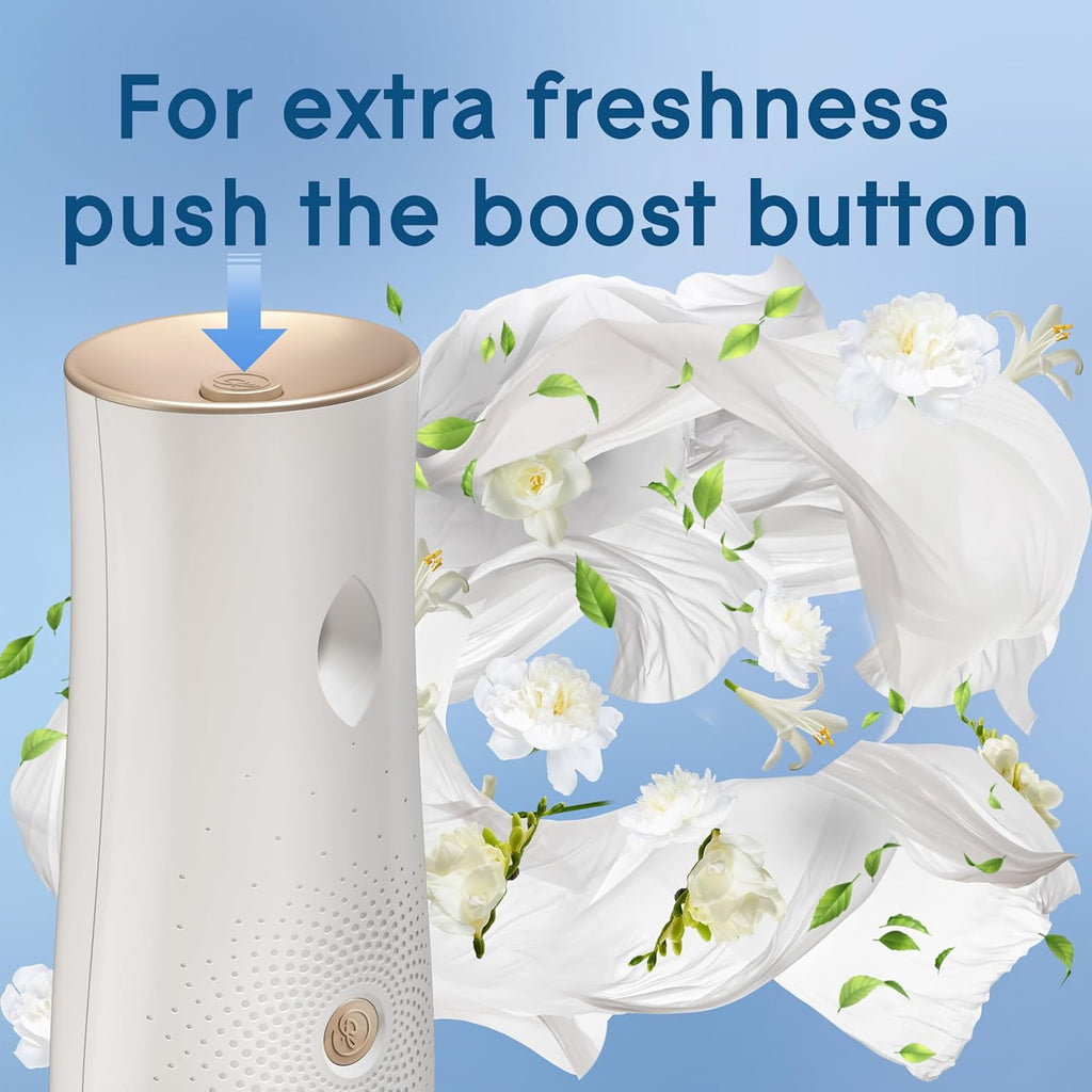 Glade Automatic Spray Air Freshener Refill, Scented Air Freshener for Home and Bathroom, Clean Linen, 6.2 Oz, 3 Count